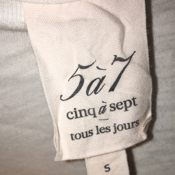 Cinq A Sept Sleeveless Top With Heart Shaped Typography | Size S - Picture 4 of 5